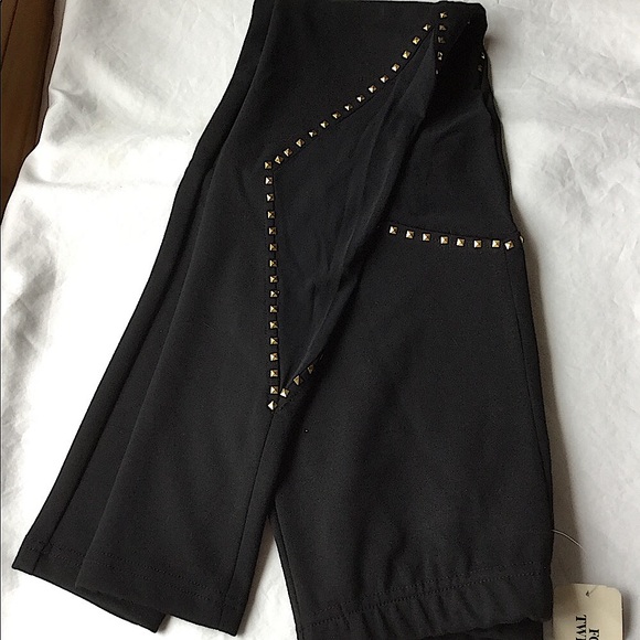 Forever 21 Pyramid Rock Stud Legging MESH Inserts Black S - Picture 3 of 8